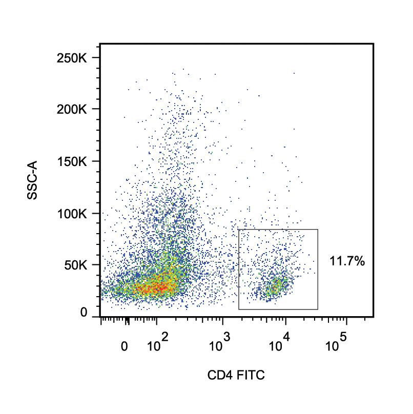 Staining Mouse Splenocytes with AntiCD4 FITC Antibody Review